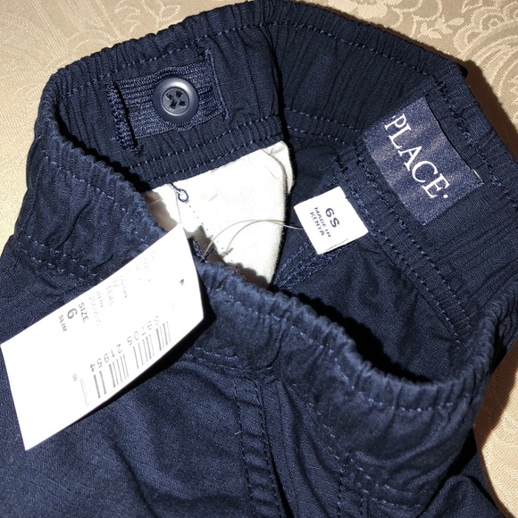 Boys Navy Pull-On Woven Cargo Shorts - Picture 3 of 3